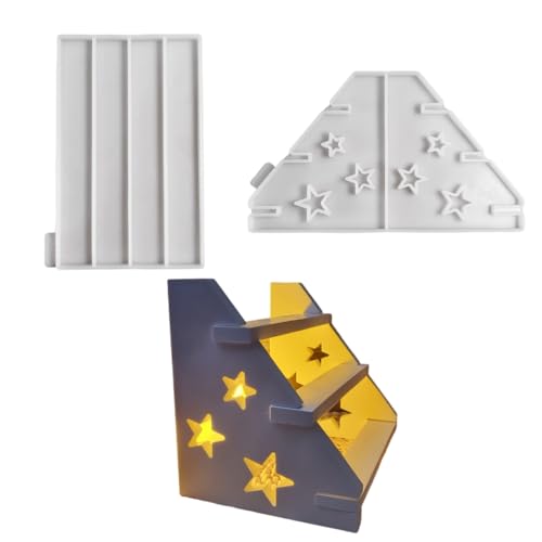 Dreischichtiges Harzregal Silikonformen für Epoxidharz-Ausstellungsständer Lagerregal Teelichthalter Heimdekoration Dreischichtiges Harzregal Silikonformen für Epoxidharz-Ausstellungsständer Lagerregal Teelichthalter Heimdekoration von Adrosstoller