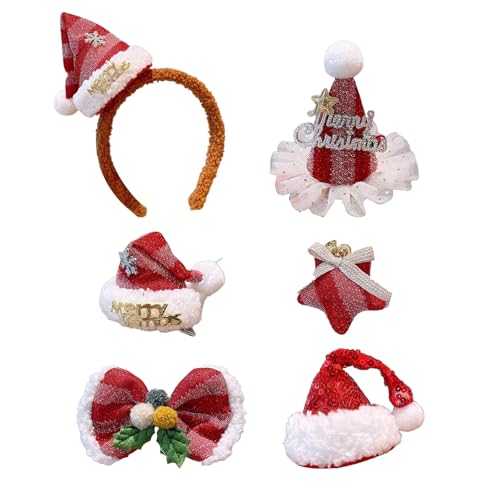 Weihnachtliche Haarnadel, Weihnachtsmannmütze, Haarreif, Schmuck, Weihnachtsfeier, kreative Foto-Requisiten, Festival-Zubehör Weihnachtliche Haarnadel, Weihnachtsmannmütze, Haarreif, Schmuck, Weihnachtsfeier, kreative Foto-Requisiten, Festival-Zubehör von Adrosstoller