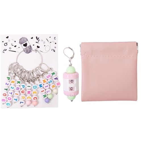 Adsfvs Strickmarkierer, Strick Markierungsclips Mit Zählfunktion, Nummeriert oder mit englischen Buchstaben abnehmbares Zubehör für Perlenarbeiten, Puppen- und Spielzeugherstellung sowie Adsfvs Strickmarkierer, Strick Markierungsclips Mit Zählfunktion, Nummeriert oder mit englischen Buchstaben abnehmbares Zubehör für Perlenarbeiten, Puppen- und Spielzeugherstellung sowie von Adsfvs