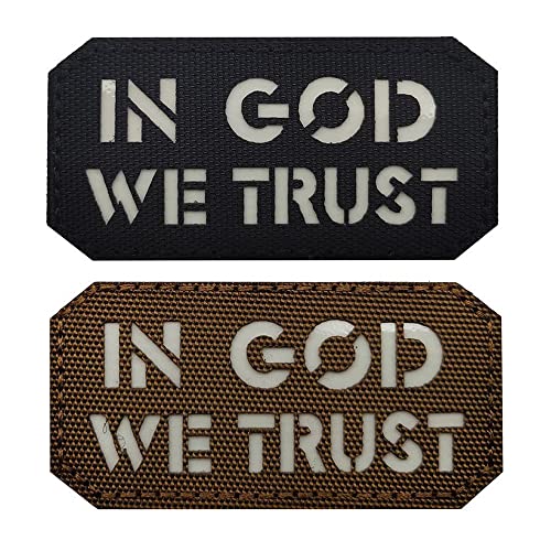Militär-Patches, Luminous in God We Trust Patches Moral Hook and Loop Badge Dekorative Applikationen (in God We Trust) von Advaieus