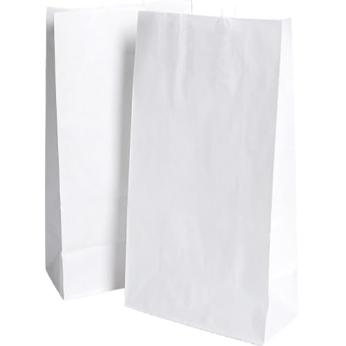 Kraft-Papiertüten weiß 100 Stück in 9,0 x 15,5 cm - Geschenktüten Bodenbeutel, zum Basteln für Geschenkverpackung Adventskalender Weihnachten Geburtstag Kraft-Papiertüten weiß 100 Stück in 9,0 x 15,5 cm - Geschenktüten Bodenbeutel, zum Basteln für Geschenkverpackung Adventskalender Weihnachten Geburtstag von Adventino