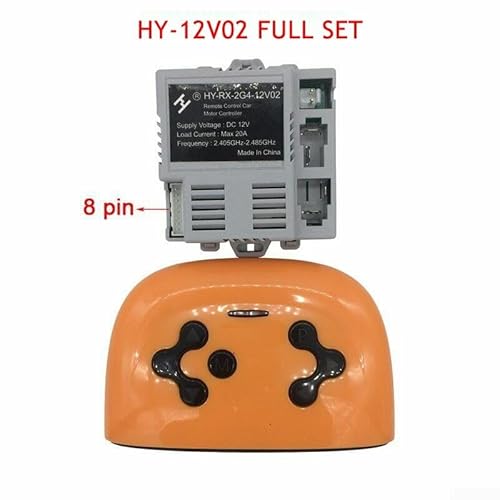 Innovatives Design JRRX12V6V Kinder Elektroauto mit Fernbedienung & Empfänger Kit (HY-12V02 Full Set) von Advokingtap