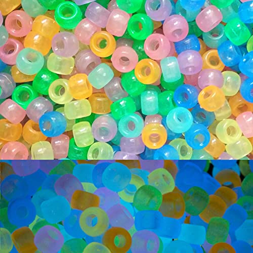 Gxadwzy 500 Stück Pony Beads 6x9mm Leuchtend Bunte Perlen mit Großem Loch für Schmuck, Armbänder, Ketten, Schlüsselanhänger, Basteln Gxadwzy 500 Stück Pony Beads 6x9mm Leuchtend Bunte Perlen mit Großem Loch für Schmuck, Armbänder, Ketten, Schlüsselanhänger, Basteln von Adwzy