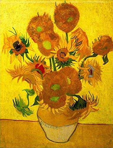 Aeadar Diamond Painting Van Gogh Sunflower, 5D Diamant Painting Bilder Diamant Malerei Set, DIY Diamant Malerei für Home Wall Décor (30×40cm) von Aeadar