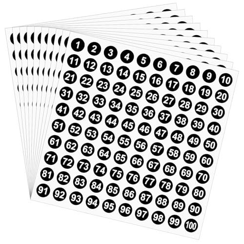 Aeaocvo 10 Blatt 1-100 Zahlen Aufkleber, 10 Mm Klebezahlen Schwarz, Selbstklebende Zahlen Aufkleber Sticker, Number Stickers für Büros Schließfächerheim Klassifikation Aeaocvo 10 Blatt 1-100 Zahlen Aufkleber, 10 Mm Klebezahlen Schwarz, Selbstklebende Zahlen Aufkleber Sticker, Number Stickers für Büros Schließfächerheim Klassifikation von Aeaocvo