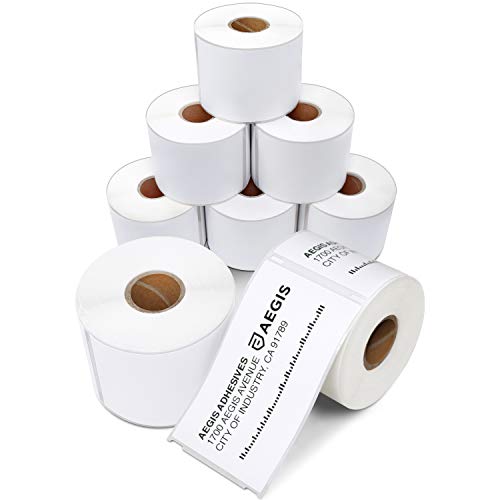 [8 Rolls, 300/Roll] Dymo 30256 Compatible Large Shipping Labels 2 5/16” X 4", Premium Adhesive & Resolution von Aegis Adhesives
