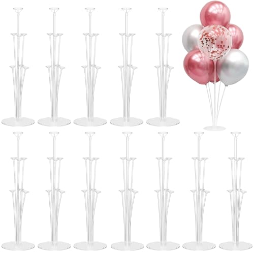 14 Sets Ballonständer-Kits, wiederverwendbare Ballonstäbe Halter mit Basis für Tisch, Dekorationen für Party, Geburtstag, Hochzeit, Babyparty, Geschlecht Enthüllung Abschlussfeier 14 Sets Ballonständer-Kits, wiederverwendbare Ballonstäbe Halter mit Basis für Tisch, Dekorationen für Party, Geburtstag, Hochzeit, Babyparty, Geschlecht Enthüllung Abschlussfeier von Aelmiyw