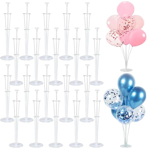 20 Sets Ballonständer-Kits, wiederverwendbare Ballonstäbe Halter mit Basis für Tisch, Dekorationen für Party, Geburtstag, Hochzeit, Babyparty, Geschlecht Enthüllung Abschlussfeier 20 Sets Ballonständer-Kits, wiederverwendbare Ballonstäbe Halter mit Basis für Tisch, Dekorationen für Party, Geburtstag, Hochzeit, Babyparty, Geschlecht Enthüllung Abschlussfeier von Aelmiyw