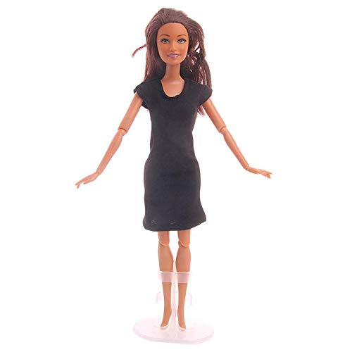 Aeromdale 27,9 cm große Puppen-Kleidung, schwarzes Kleid, Serie für 26 cm - 30 cm Puppenzubehör, nur Spielzeug, Puppen-Kostüm – # A – 1 Stück von Aeromdale