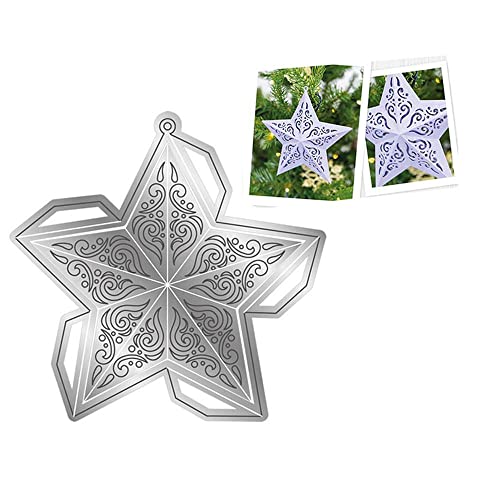 Aeromdale 3D-Stern-Stanzformen, Metall, gestanzt, Schablone, Scrapbooking, DIY-Vorlage, Form für Grußkartenherstellung, Papierhandwerk, Prägewerkzeuge, C – 1 Stück Aeromdale 3D-Stern-Stanzformen, Metall, gestanzt, Schablone, Scrapbooking, DIY-Vorlage, Form für Grußkartenherstellung, Papierhandwerk, Prägewerkzeuge, C – 1 Stück von Aeromdale