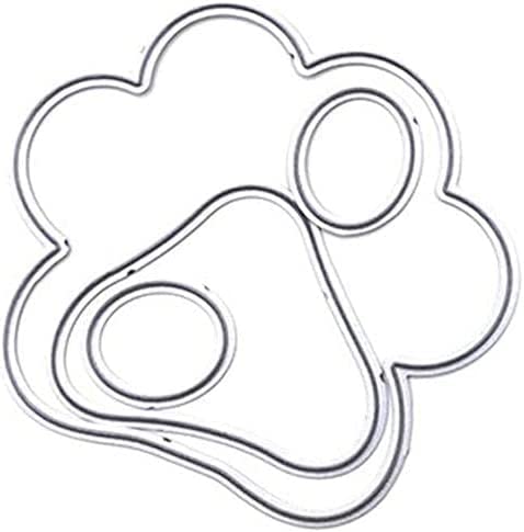 Aeromdale Metall Stanzformen Schablonen Katze Pfote Vorlage Formen Prägewerkzeug für DIY Scrapbooking Papier Karten Handwerk von Aeromdale