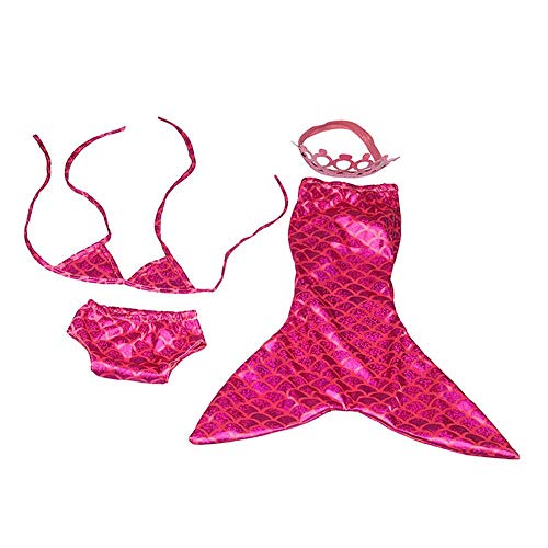 Aeromdale Puppe Meerjungfrau Kleidung Halfter Top Kleid Höschen Set für 18 Zoll Amerikanische Puppe Mädchen 43cm Puppe Zubehör Spielzeug Nur Puppe Kostüm - Rosa - 1 Set von Aeromdale