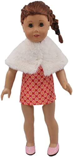 Aeromdale Puppenkleid-Set, Kleidung für 46 cm, amerikanische Mädchen, Puppe, lässige Outfits, Rock, Kleid, Schal, Kostümzubehör, Spielzeug (A) von Aeromdale