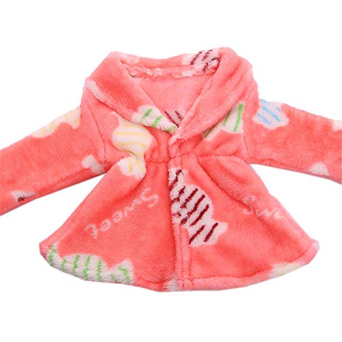 Aeromdale Puppen-Pyjama, Kleidung, Bademantel für 45,7 cm große amerikanische Puppe, Mädchen, 43 cm, Puppenzubehör, Spielzeug, Puppenkostüm, # C, 1 Stück Aeromdale Puppen-Pyjama, Kleidung, Bademantel für 45,7 cm große amerikanische Puppe, Mädchen, 43 cm, Puppenzubehör, Spielzeug, Puppenkostüm, # C, 1 Stück von Aeromdale
