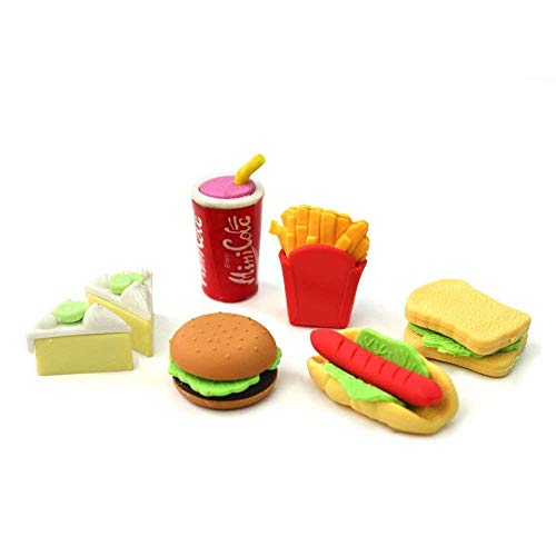 Aeromdale Schreibwarenradierer für Kinder, Lebensmittel-Radiergummi, Lebensmittel-Radiergummi, niedliches Lebensmittel-Radiergummi, Bürogegenstände, Geschenk von Aeromdale
