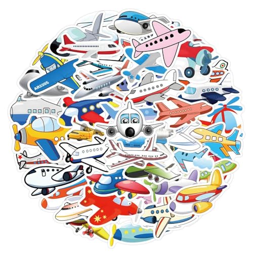 Aeromdale Wasserdichte Vinyl-Aufkleber, 60 Stück/Set, Graffiti-Aufkleber, Scrapbook für Wasserflasche, Computer, Skateboard, Roller, Gitarre, Auto, Motorrad, Fahrrad, Laptop, Aufkleber – Flugzeug – Aeromdale Wasserdichte Vinyl-Aufkleber, 60 Stück/Set, Graffiti-Aufkleber, Scrapbook für Wasserflasche, Computer, Skateboard, Roller, Gitarre, Auto, Motorrad, Fahrrad, Laptop, Aufkleber – Flugzeug – von Aeromdale