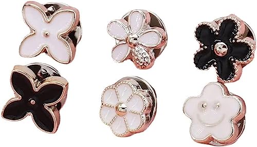Aeromdale Women Button Pins unsichtbare Brosche für Mädchen Kleidung Hemd verhindern versehentlich Exposition DIY Craft Accessoires 6pcs - a von Aeromdale
