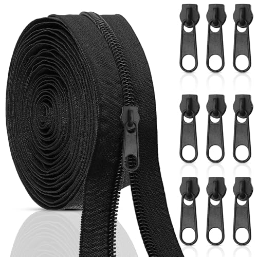 Aerzouser Endlosreißverschluss mit Zipper,10 Meter Reißverschluss Meterware,Bringen Sie 10 mit Zipper,Nylon Reisverschluss Endloses,Reißverschluss,Geeignet für Kleidung, Bettwäsche usw (Schwarz, #5) Aerzouser Endlosreißverschluss mit Zipper,10 Meter Reißverschluss Meterware,Bringen Sie 10 mit Zipper,Nylon Reisverschluss Endloses,Reißverschluss,Geeignet für Kleidung, Bettwäsche usw (Schwarz, #5) von Aerzouser