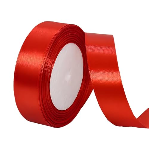 Rote Satinbänder, Polyesterband für Geschenkverpackungen, Basteln, Dekorationen, Sammelalben, Blumensträuße, Kuchen, Party, Hochzeitsautoband, 20 mm x 22 m, Rot Rote Satinbänder, Polyesterband für Geschenkverpackungen, Basteln, Dekorationen, Sammelalben, Blumensträuße, Kuchen, Party, Hochzeitsautoband, 20 mm x 22 m, Rot von Aestustheri