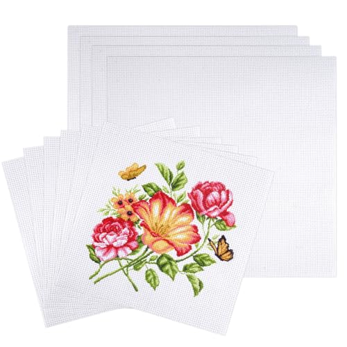 10 Stück Weiße Kreuzstich Stoff zum Sticken Baumwolle 30×30cm und 20x20 cm Stickstoff zum Sticken Stoff 11CT Steifigkeit Waschbar für DIY Basteln Handwerk Näharbeit und Kreativen Handarbeiten 10 Stück Weiße Kreuzstich Stoff zum Sticken Baumwolle 30×30cm und 20x20 cm Stickstoff zum Sticken Stoff 11CT Steifigkeit Waschbar für DIY Basteln Handwerk Näharbeit und Kreativen Handarbeiten von AetherAurora