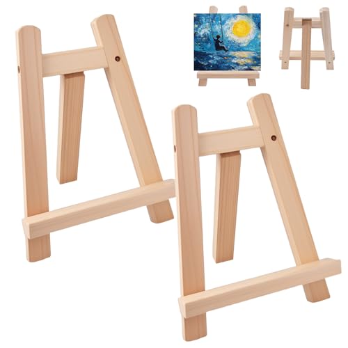 2 Stück Mini Staffelei Holz 15 x 20 cm Kleine Staffelei für Den Tisch,Dreieck Faltbar, für Hochzeitsdekoration, Tischdeko, Malhandwerk, Fotoalbum, Ausstellung von Malerei, Karten und Visitenkarten 2 Stück Mini Staffelei Holz 15 x 20 cm Kleine Staffelei für Den Tisch,Dreieck Faltbar, für Hochzeitsdekoration, Tischdeko, Malhandwerk, Fotoalbum, Ausstellung von Malerei, Karten und Visitenkarten von AetherAurora