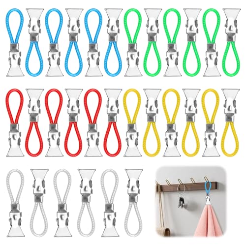 30 Stück Aufhänger für Handtücher Edelstahl Wasserdicht Handtuch Clips mit Aufhängeöse Multifunktions Farbiger Handtuch Clips zum Aufhängen Ohne Nähen für Bad Kücher Balkon, für Waschlappen (5 Farben) 30 Stück Aufhänger für Handtücher Edelstahl Wasserdicht Handtuch Clips mit Aufhängeöse Multifunktions Farbiger Handtuch Clips zum Aufhängen Ohne Nähen für Bad Kücher Balkon, für Waschlappen (5 Farben) von AetherAurora