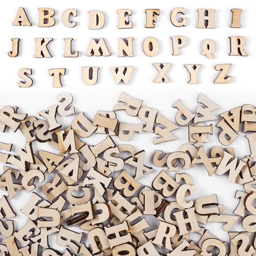 400 Stück Kleine Holzbuchstaben, 15MM Holzbuchstaben zum Basteln, Buchstaben aus Holz, Unbearbeitete Holz Buchstaben Deko, für DIY Kunsthandwerk, Hochzeit, Festival, Dekoration, Bastelprojekte, Party 400 Stück Kleine Holzbuchstaben, 15MM Holzbuchstaben zum Basteln, Buchstaben aus Holz, Unbearbeitete Holz Buchstaben Deko, für DIY Kunsthandwerk, Hochzeit, Festival, Dekoration, Bastelprojekte, Party von AetherAurora