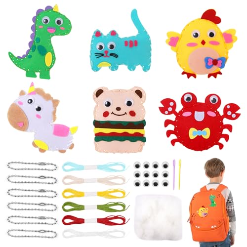 DIY Nähset Kinder Tierformen, Filztiere Nähen Set, DIY Tierformen Filz, Nähset Für Kinder, mit Farbige Stickgarn Füllwatte, Kinders Pädagogische Anfänger, Filz Bastelset für Kinders und Anfänger DIY Nähset Kinder Tierformen, Filztiere Nähen Set, DIY Tierformen Filz, Nähset Für Kinder, mit Farbige Stickgarn Füllwatte, Kinders Pädagogische Anfänger, Filz Bastelset für Kinders und Anfänger von AetherAurora
