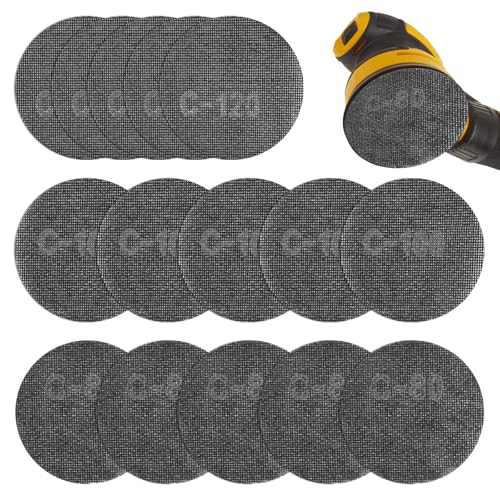 Schleifgitter ø 125mm Klett, 15 Stück 80/100/120 Schleifscheiben, Schleifgitter 125mm Klett, Mesh-Schleifpapier für Holz, Spachtel, Kunststoff, Lack, Metal,Harten Oberflächen, Staubfrei Schleifen Schleifgitter ø 125mm Klett, 15 Stück 80/100/120 Schleifscheiben, Schleifgitter 125mm Klett, Mesh-Schleifpapier für Holz, Spachtel, Kunststoff, Lack, Metal,Harten Oberflächen, Staubfrei Schleifen von AetherAurora