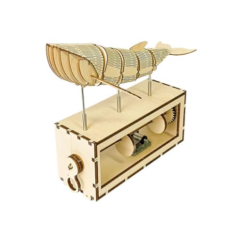 Aetheria DIY Holz Spieluhr, 3D Wal Modell Handgekurbelte Spieluhr Bausatz, Kreatives Ornament Geschenk für Kinder und Erwachsene von Aetheria