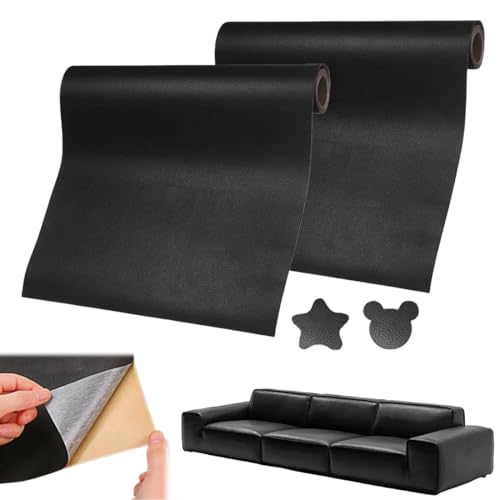 Leder Patch Selbstklebend, Kunstleder Reparatur Schwarz, Kunstleder Selbstklebend, Leder Reparatur Patch, Lederflicken für Autositze Möbel Sofa Taschen,2 Stück Leder Patch Selbstklebend, Kunstleder Reparatur Schwarz, Kunstleder Selbstklebend, Leder Reparatur Patch, Lederflicken für Autositze Möbel Sofa Taschen,2 Stück von Aethryon