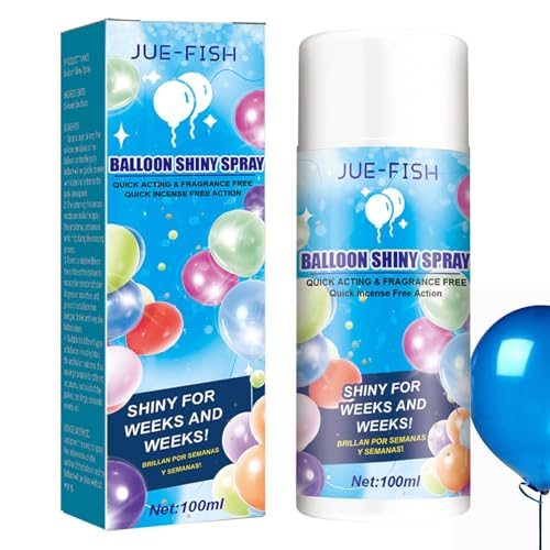 Aeutwekm Ballon-Glitzer-Spray – Ballon-Hochglanz-Spray für Luftballons – glitzerndes Ballonspray, kein Tropfen, sofortiger Glanz – verbessert die Dekoration für Geburtstage, Hochzeiten, von Aeutwekm
