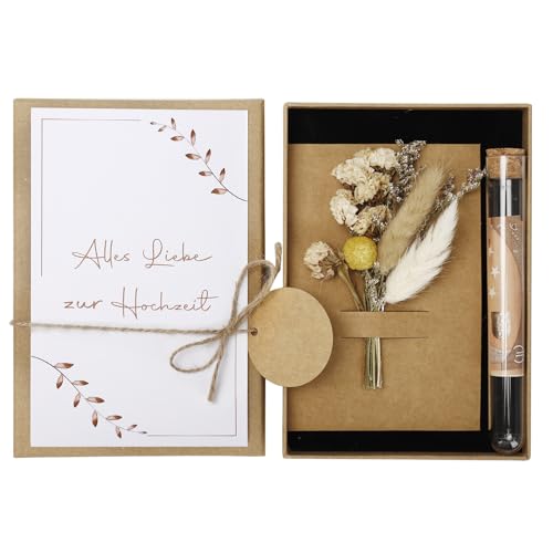 Aevcvok Geldgeschenk Hochzeit Set, Hochzeitsgeschenke für Brautpaar, Geldgeschenk zur Hochzeit inklusive Getrocknete,Kunststoff Reagenzglas,Hochzeitskarte,Hanfseil,Runder Kraftpapier Aevcvok Geldgeschenk Hochzeit Set, Hochzeitsgeschenke für Brautpaar, Geldgeschenk zur Hochzeit inklusive Getrocknete,Kunststoff Reagenzglas,Hochzeitskarte,Hanfseil,Runder Kraftpapier von Aevcvok