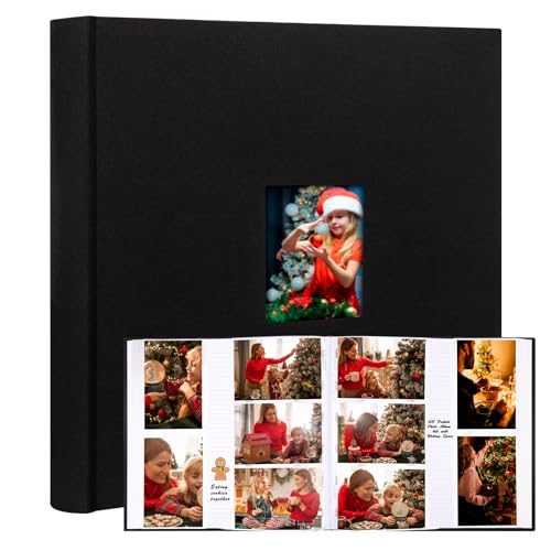 Fotoalbum mit 600 Taschen, 10 x 15 cm, mit Platz zum Schreiben, große Kapazität, 10 x 15 cm, für 600 horizontale und vertikale Fotos, Leineneinband, säurefreie Seiten, Fotobuch für Familie, Hochzeit, von Aevdor