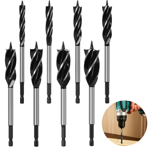 8 Stück Holzbohrer Erweitern, Afenau Achlangenbohrer Set, Schneckenbohrer, Schlangenbohrer Holz für Holzbearbeitung, Inkl 10mm, 16mm, 18mm, 20mm, 22mm, 25mm, 30mm, 35mm 8 Stück Holzbohrer Erweitern, Afenau Achlangenbohrer Set, Schneckenbohrer, Schlangenbohrer Holz für Holzbearbeitung, Inkl 10mm, 16mm, 18mm, 20mm, 22mm, 25mm, 30mm, 35mm von Afenau