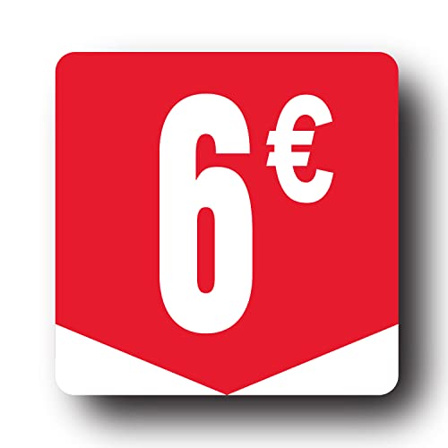 Affichesstore 30266 – Rolle mit 500 selbstklebenden Etiketten, quadratisch, 35 x 35 mm, glänzend, selbstklebend, rund, Euro-Preis Affichesstore 30266 – Rolle mit 500 selbstklebenden Etiketten, quadratisch, 35 x 35 mm, glänzend, selbstklebend, rund, Euro-Preis von Affichesstore