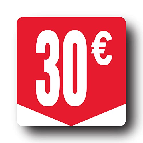 Affichesstore 30273 – Rolle mit 500 selbstklebenden Etiketten, 30 € – Format quadratisch, 35 x 35 mm – glänzend – selbstklebend – runde Euro-Preise Affichesstore 30273 – Rolle mit 500 selbstklebenden Etiketten, 30 € – Format quadratisch, 35 x 35 mm – glänzend – selbstklebend – runde Euro-Preise von Affichesstore