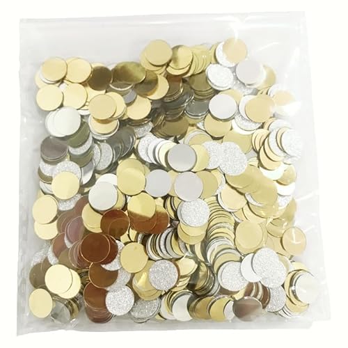 Affivia 50g Konfetti Gold und Silber, 8mm Streudeko für Geburtstag, Hochzeit, Schulabschlüsse, Neujahr Affivia 50g Konfetti Gold und Silber, 8mm Streudeko für Geburtstag, Hochzeit, Schulabschlüsse, Neujahr von Affivia