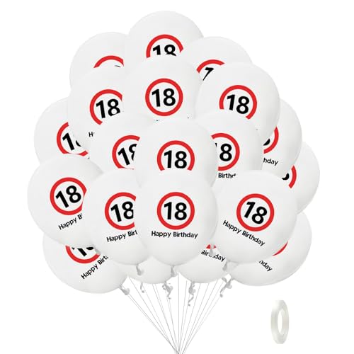 Affivia Geburtstag Luftballons Rot (18.Geburtstag) von Affivia