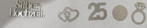 Affivia Jubiläum Konfetti (Silber Hochzeit) von Affivia