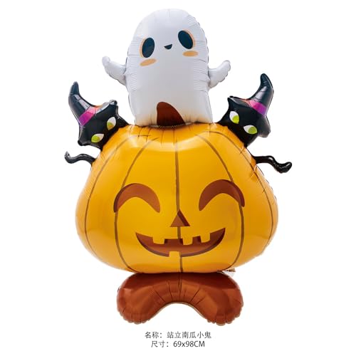 Affivia XXL Halloween Luftballons Stehend (Kürbisgeist) von Affivia