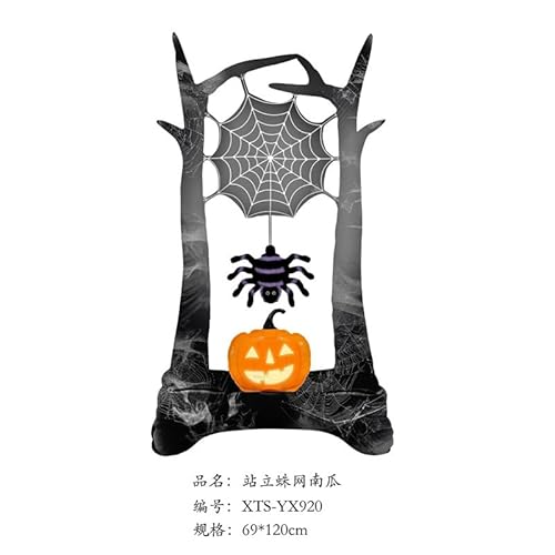Affivia XXL Halloween Luftballons Stehend (Spinnennetzkürbis) von Affivia