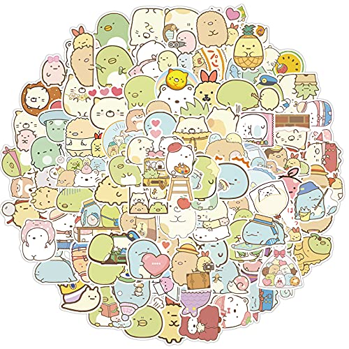 100 Stück Kawaii Sumikkogurashi Aufkleber, Geschenk für Kinder, Teenager, Erwachsene, Kinder, wasserdicht, niedliche Cartoon-Aufkleber für Laptop, Scrapbook, Wasserflasche, Auto, Fahrrad 100 Stück Kawaii Sumikkogurashi Aufkleber, Geschenk für Kinder, Teenager, Erwachsene, Kinder, wasserdicht, niedliche Cartoon-Aufkleber für Laptop, Scrapbook, Wasserflasche, Auto, Fahrrad von Affoto