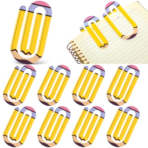 Affrolling Jumbo-Büroklammern aus Acryl, für Lehrer, 10,2 cm, Büroklammer, Lesezeichen, Geschenk-Set für Buchliebhaber, Schulbedarf, Bleistifte, 9 Stück Affrolling Jumbo-Büroklammern aus Acryl, für Lehrer, 10,2 cm, Büroklammer, Lesezeichen, Geschenk-Set für Buchliebhaber, Schulbedarf, Bleistifte, 9 Stück von Affrolling