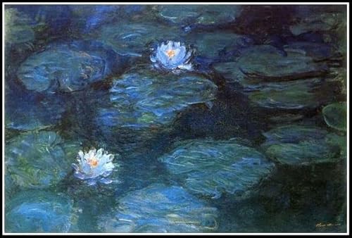 Seerosen, Malen von Claude Monet, Malen nach Zahlen für Erwachsene, DIY-Kunsthandwerk für Zuhause, Wanddekoration, Geburtstagsgeschenke, 40 x 50 cm von Afouptao