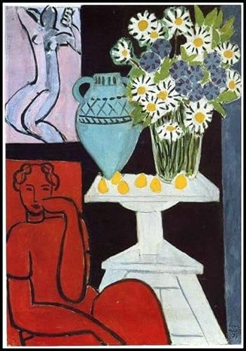 The Daisies Painting by Henri Matisse - Malen nach Zahlen für Erwachsene, DIY Kunsthandwerk für Zuhause, Wanddekoration, Geburtstagsgeschenke, 40 x 50 cm von Afouptao