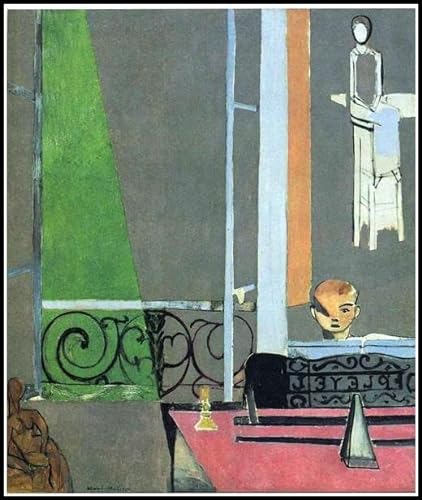 The Piano Lesson Painting by Henri Matisse - Malen nach Zahlen Kits für Erwachsene und Kinder DIY Ölgemälde Digital - Leinwand Wandkunst Heimdekoration 40 x 50 cm von Afouptao