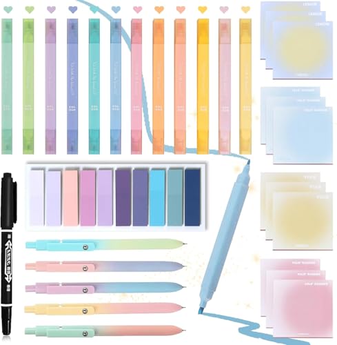 Niedliche Haftnotizen, Premium-Haftnotizblöcke, Schulbedarf, Bürobedarf (Regenbogen) von Afoxon