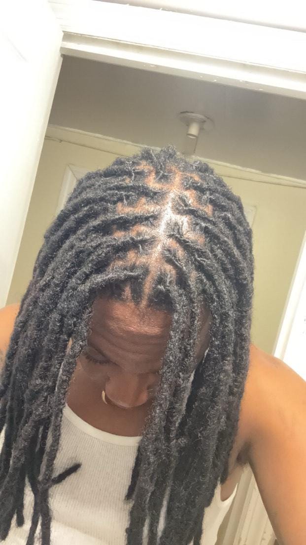 Intaloc Dreadloc Erweiterungen 100% Echthaar Interlocked Locs Natürlich Aussehende Loks 10 Pro Bundle Texturierte Intalocs von Afrikanlocs