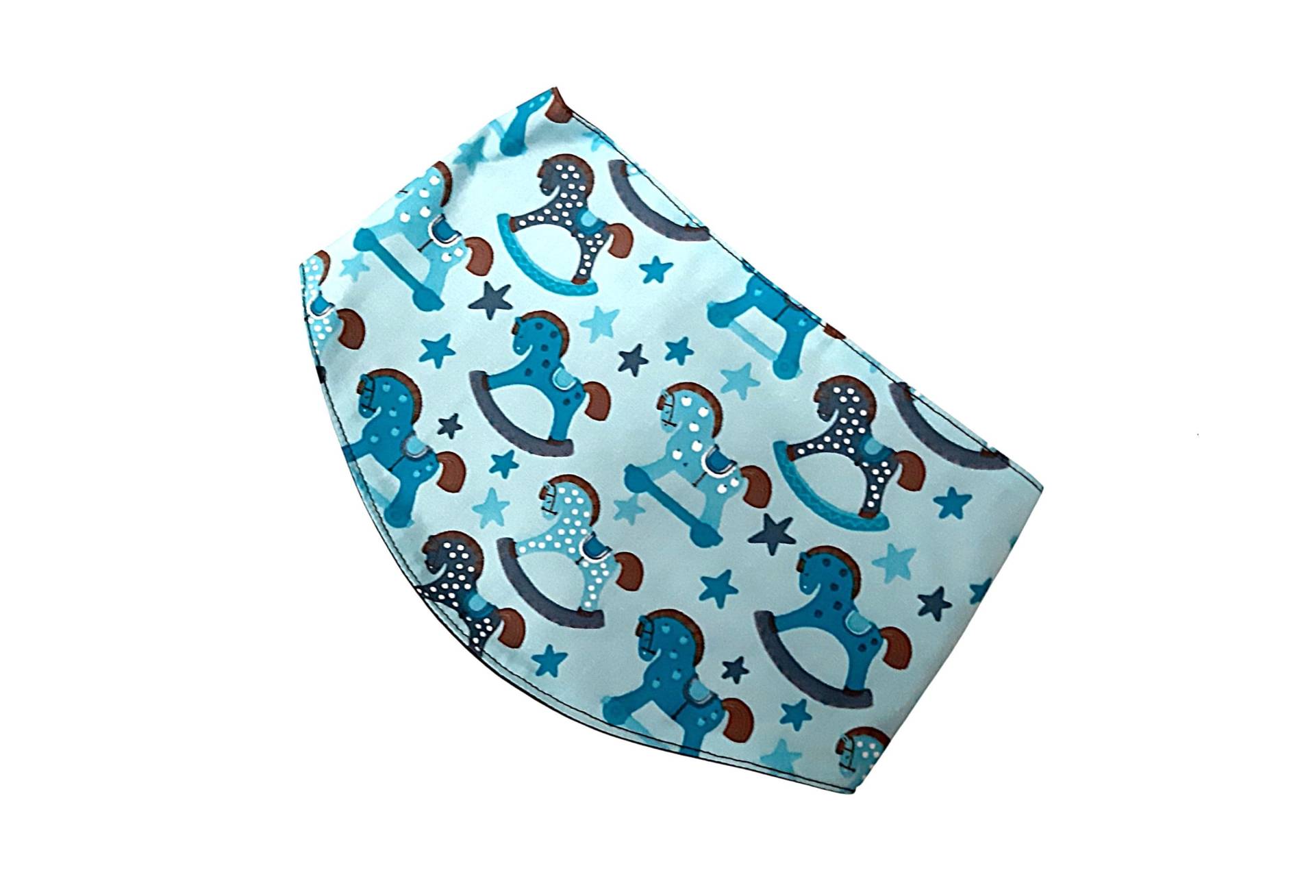 Baby Und Kinder Halstuch Türkis/Braun Mit Schaukelpferde Baby Und Kinder Halstuch Türkis/Braun Mit Schaukelpferde von Afrosteff